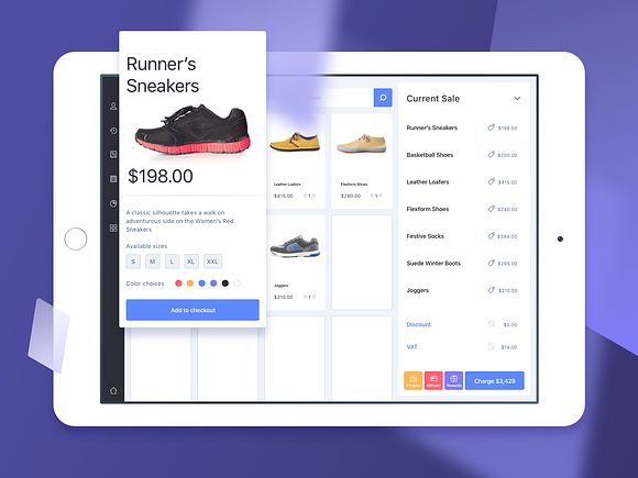 Point of Sale App UI in App Templates - product preview 1