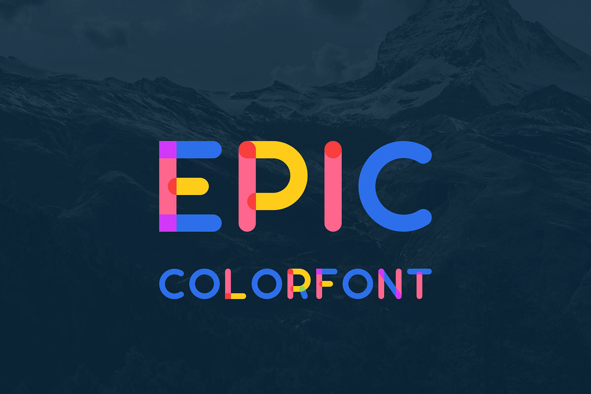 Epic Colorfont in Display Fonts - product preview 8