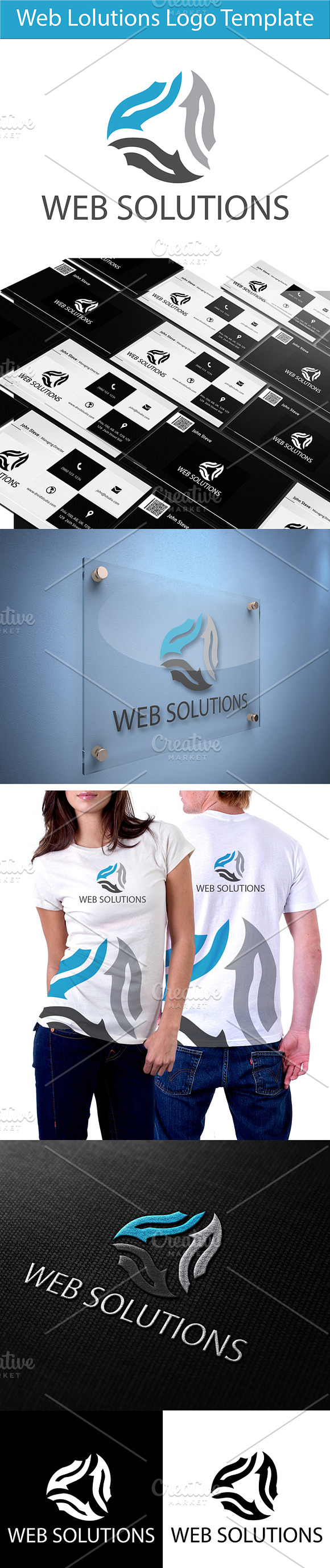 Web Solutions Logo Template in Logo Templates - product preview 1