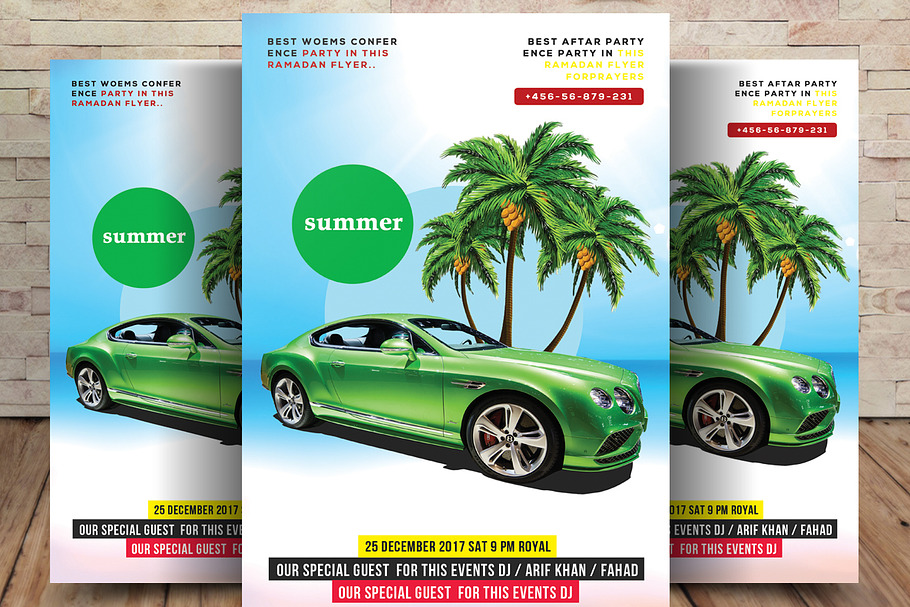 Tropical Summer in Flyer Templates - product preview 8