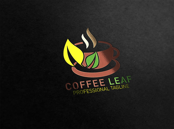 Coffee Leaf Logo in Logo Templates - product preview 2
