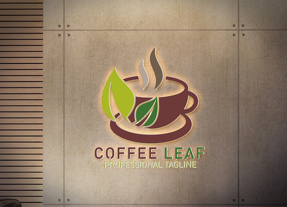 Coffee Leaf Logo in Logo Templates - product preview 4