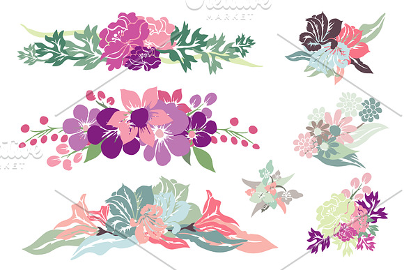 110 Floral Bouquets Collection in Illustrations - product preview 2