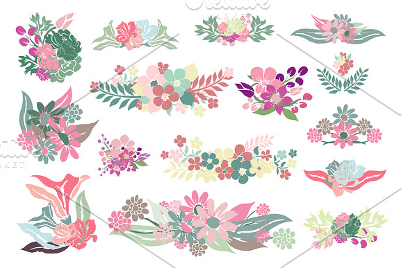 110 Floral Bouquets Collection in Illustrations - product preview 3