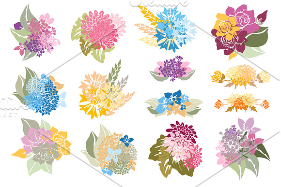 110 Floral Bouquets Collection in Illustrations - product preview 6