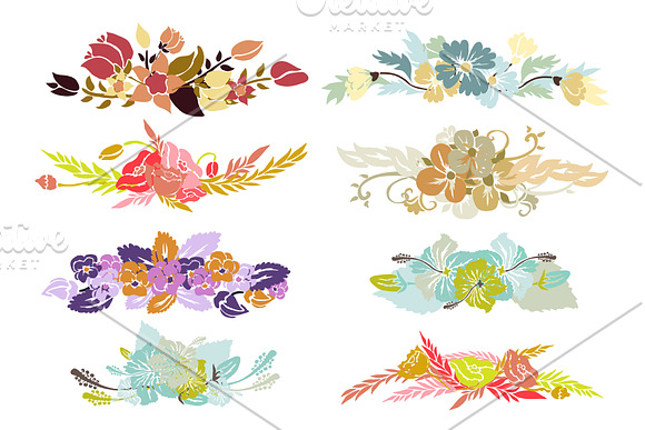 110 Floral Bouquets Collection in Illustrations - product preview 11