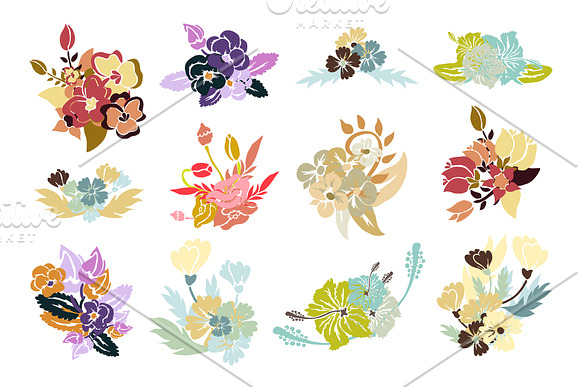 110 Floral Bouquets Collection in Illustrations - product preview 12