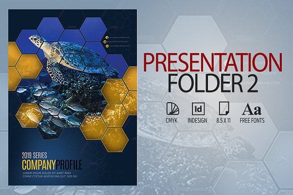 Presentation Folder 2 in Stationery Templates - product preview 1