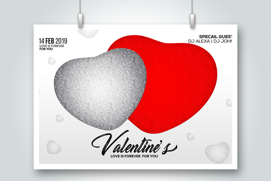 Valentine's Day Card Flyer Templates in Flyer Templates - product preview 8