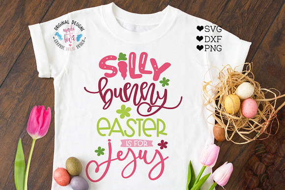 Silly Bunny Easter is for Jesus in Illustrations - product preview 1