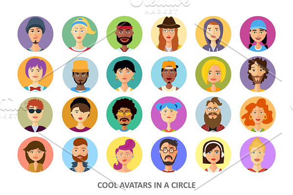 Avatars vector People Collection
