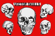 Hand Drawn Vector Skulls
