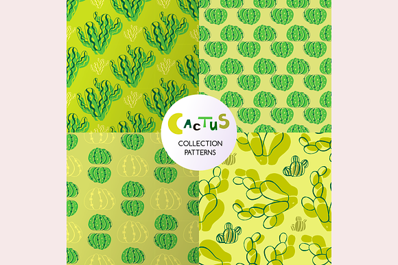 Cactus patterns set in Patterns - product preview 1