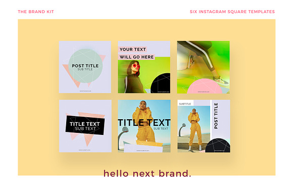 the brand kit in Social Media Templates - product preview 3