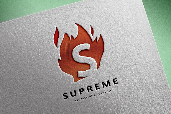 Letter S Fire Logo in Logo Templates - product preview 1