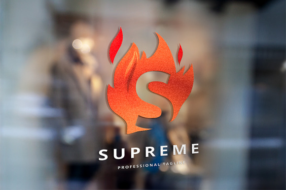 Letter S Fire Logo in Logo Templates - product preview 3