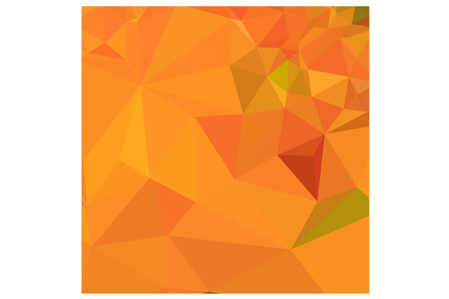 Pumpkin Orange Abstract Low Polygon