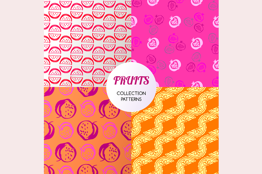 Fruit patterns set