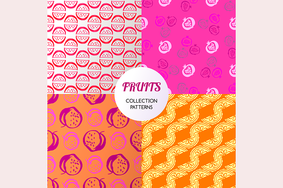Fruit patterns set in Patterns - product preview 1