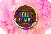 Spring season banner