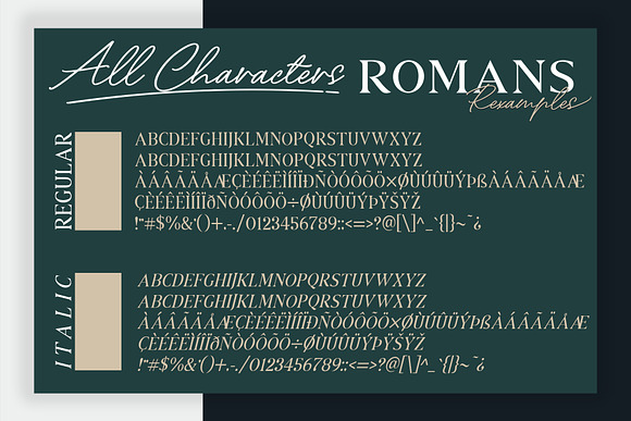 ROMANS Rexamples Font Duo in Serif Fonts - product preview 9