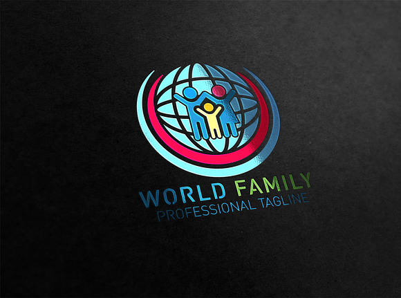 World Family Logo in Logo Templates - product preview 2