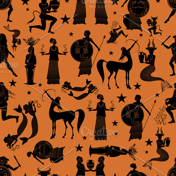 Greek Zodiac: Patterns in Illustrations - product preview 2