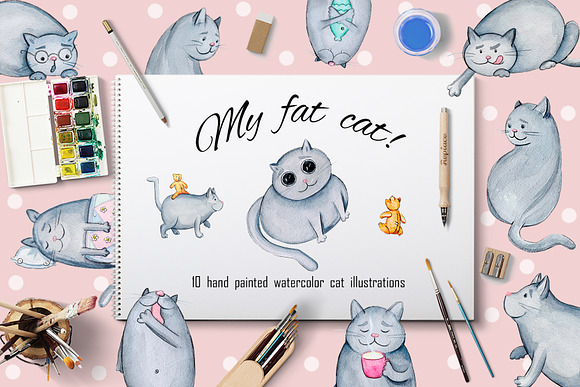 My fat cat! in Illustrations - product preview 1