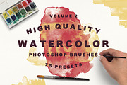 75 Watercolor Brushes - Vol.2