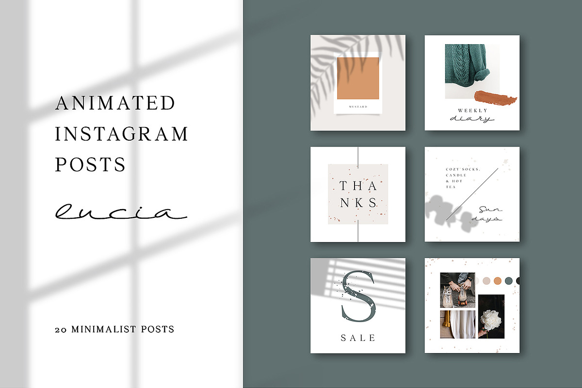 ANIMATED Instagram Posts – Lucia in Instagram Templates - product preview 8