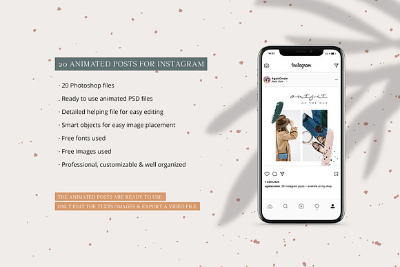 ANIMATED Instagram Posts – Lucia in Instagram Templates - product preview 1