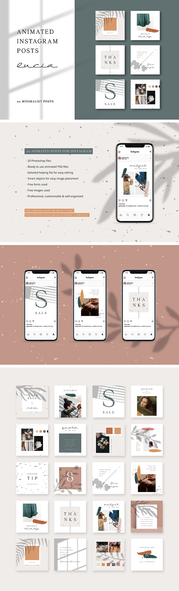 Entire Instagram Templates in Instagram Templates - product preview 19