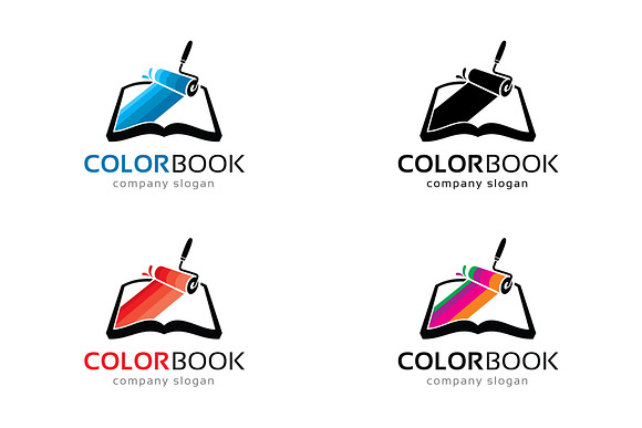 Color Book Logo Template in Logo Templates - product preview 1