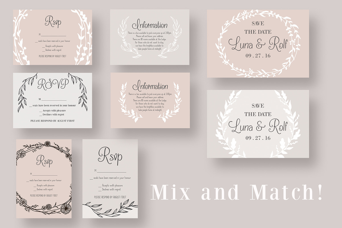 The Dreamy Wedding Collection in Wedding Templates - product preview 8