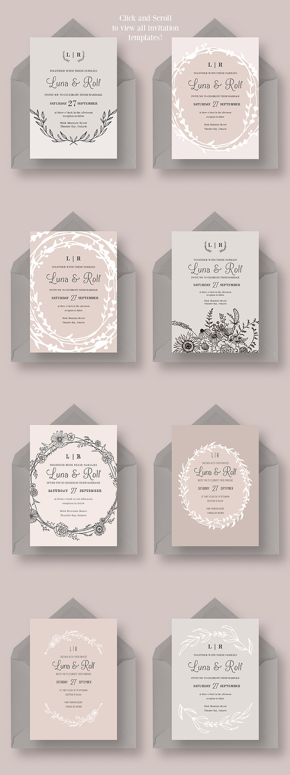The Dreamy Wedding Collection in Wedding Templates - product preview 2