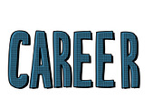 career lettering text