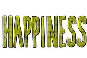happiness word text