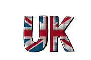 UK word flag
