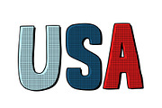 usa word letters. United States of