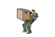container loader. working in the