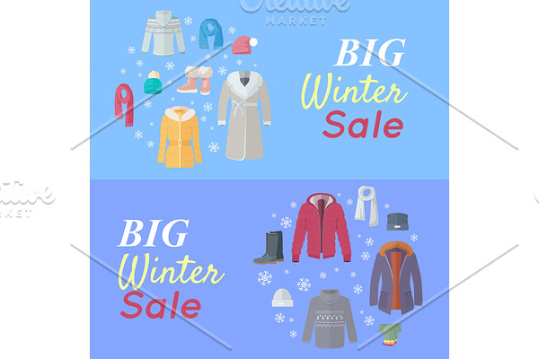 Big Winter Sale. Winter Clothes Web