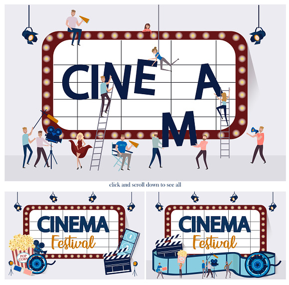 Movie maker collection in Illustrations - product preview 2