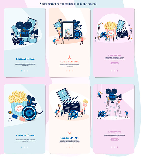 Movie maker collection in Illustrations - product preview 6