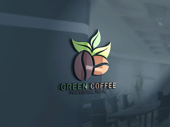 Green Coffee Logo in Logo Templates - product preview 1