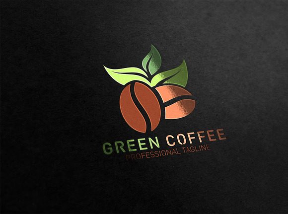 Green Coffee Logo in Logo Templates - product preview 2