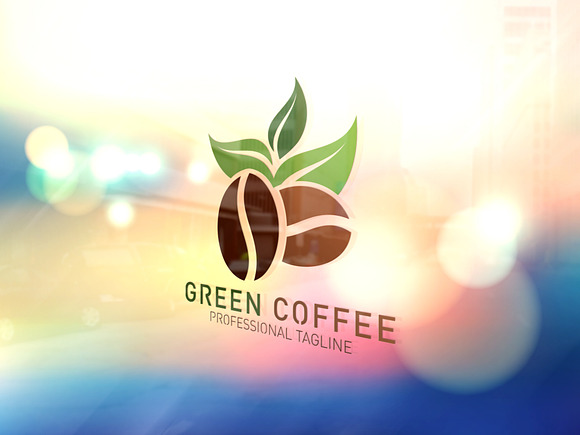 Green Coffee Logo in Logo Templates - product preview 3