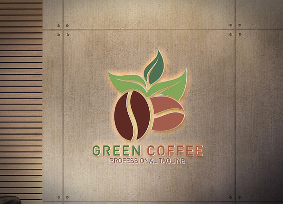 Green Coffee Logo in Logo Templates - product preview 4