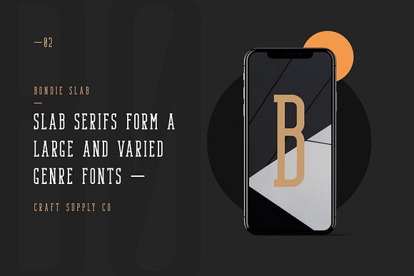 Bondie - Condensed Slab Serif Font in Slab Serif Fonts - product preview 3