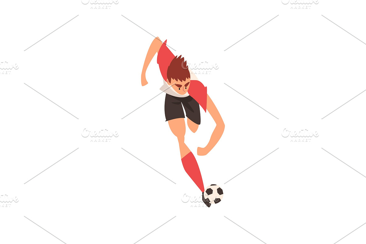 Professional Soccer Player Running in Illustrations - product preview 8