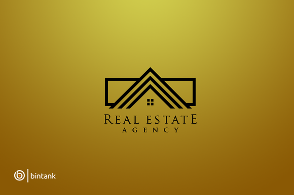 Golden House - Real Estate Logo in Logo Templates - product preview 2